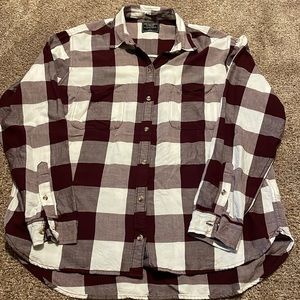 Abercrombie Womens Boyfriend Plaid Button Down
